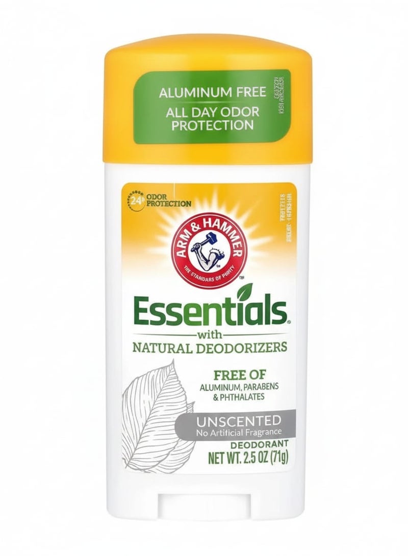 Arm & Hammer Essentials Natural Deodorant Unscented- 71 g
